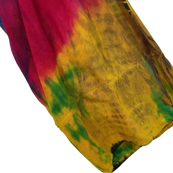 Tie Dye Lace Up Overpiece/Top - Picture 4 of 5